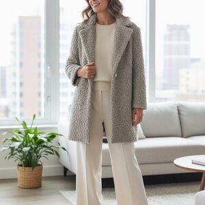 Helene Berman Textured Beige Coat Teddy Bear